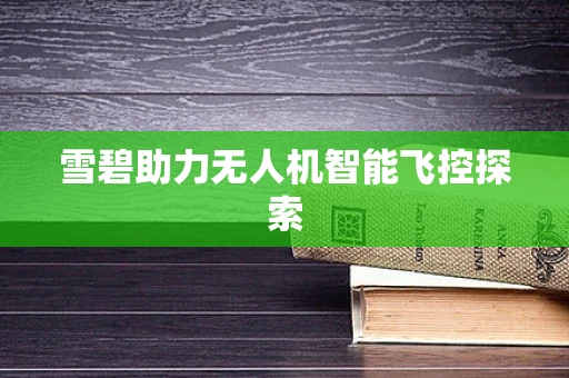 雪碧助力无人机智能飞控探索