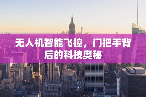 无人机智能飞控，门把手背后的科技奥秘