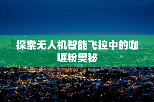 探索无人机智能飞控中的咖喱粉奥秘
