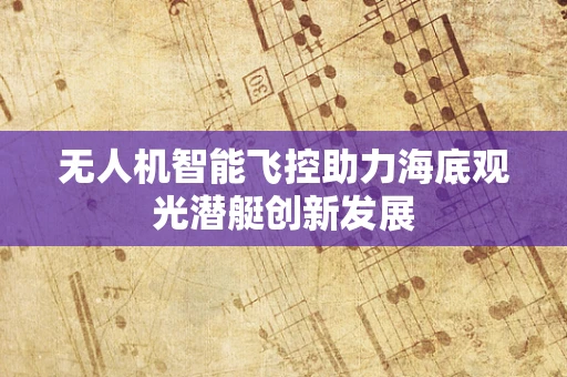 无人机智能飞控助力海底观光潜艇创新发展
