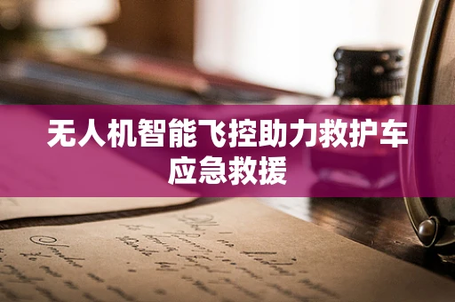 无人机智能飞控助力救护车应急救援