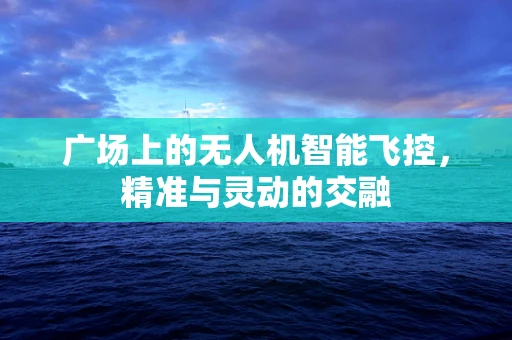 广场上的无人机智能飞控，精准与灵动的交融