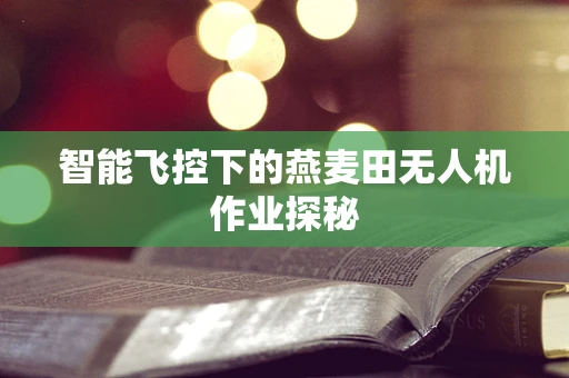 智能飞控下的燕麦田无人机作业探秘