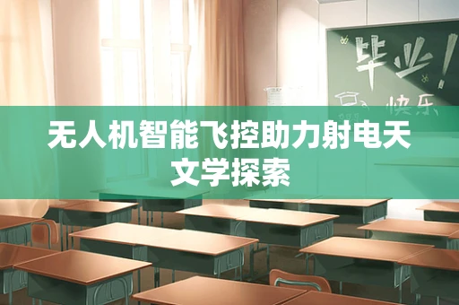 无人机智能飞控助力射电天文学探索