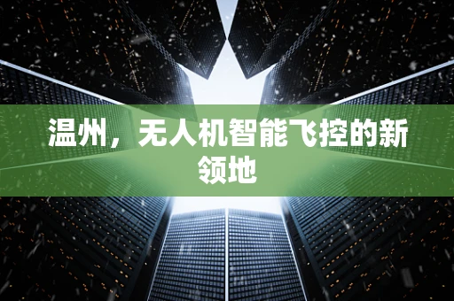温州，无人机智能飞控的新领地