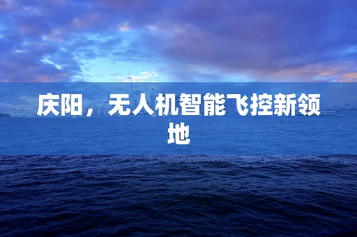 庆阳，无人机智能飞控新领地