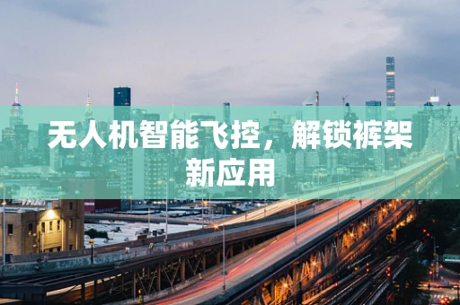 无人机智能飞控，解锁裤架新应用
