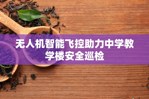 无人机智能飞控助力中学教学楼安全巡检
