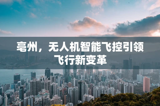 亳州，无人机智能飞控引领飞行新变革