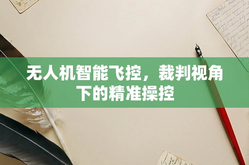 无人机智能飞控，裁判视角下的精准操控