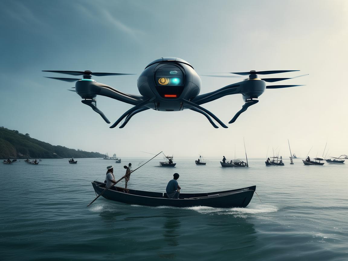 无人机智能飞控助力渔民捕捞作业