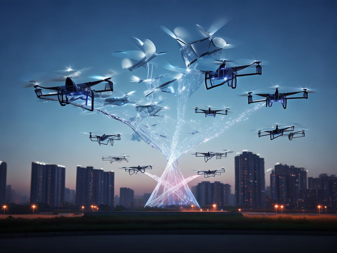 荆州上空的无人机智能飞控之光