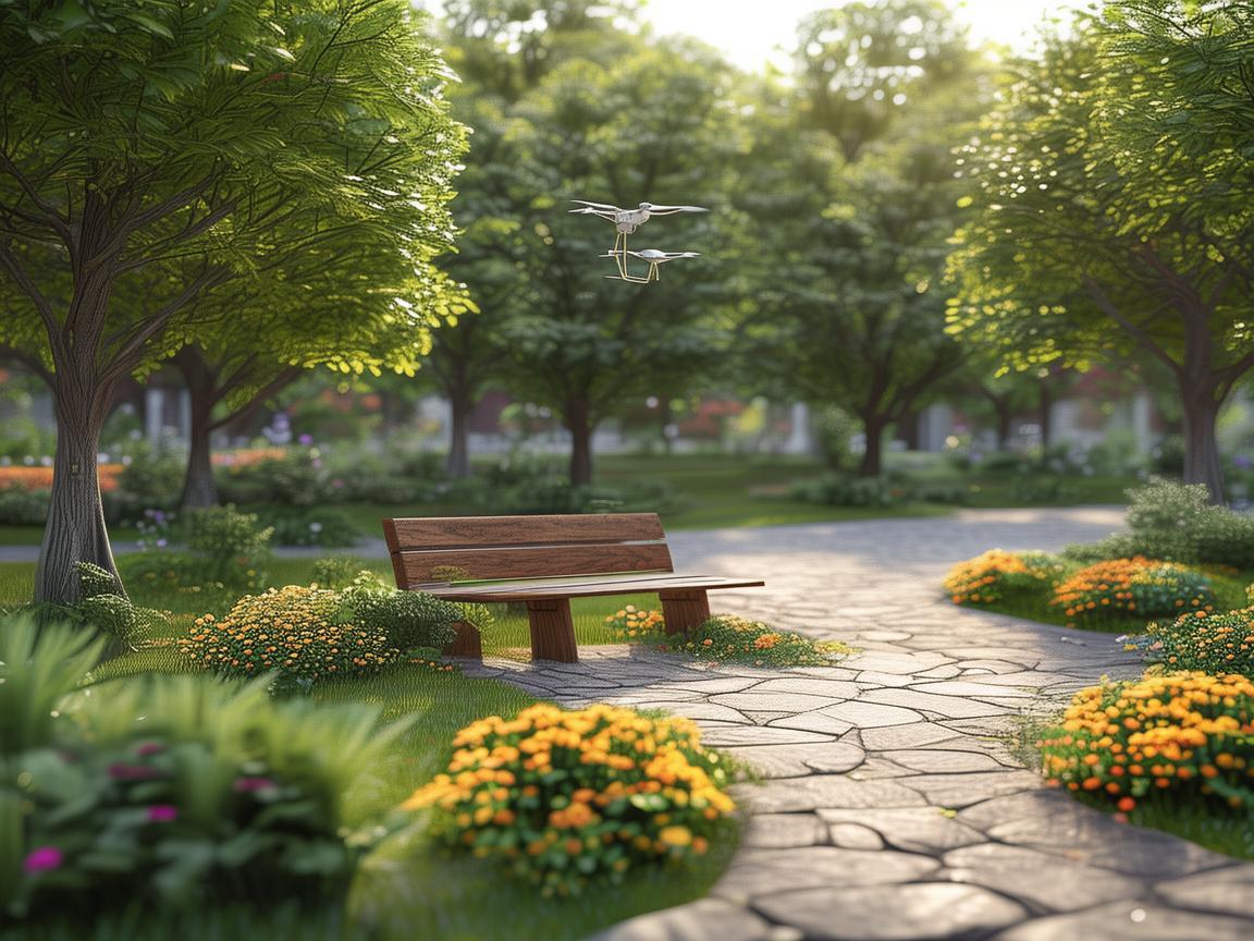 无人机智能飞控下的公园长椅守护