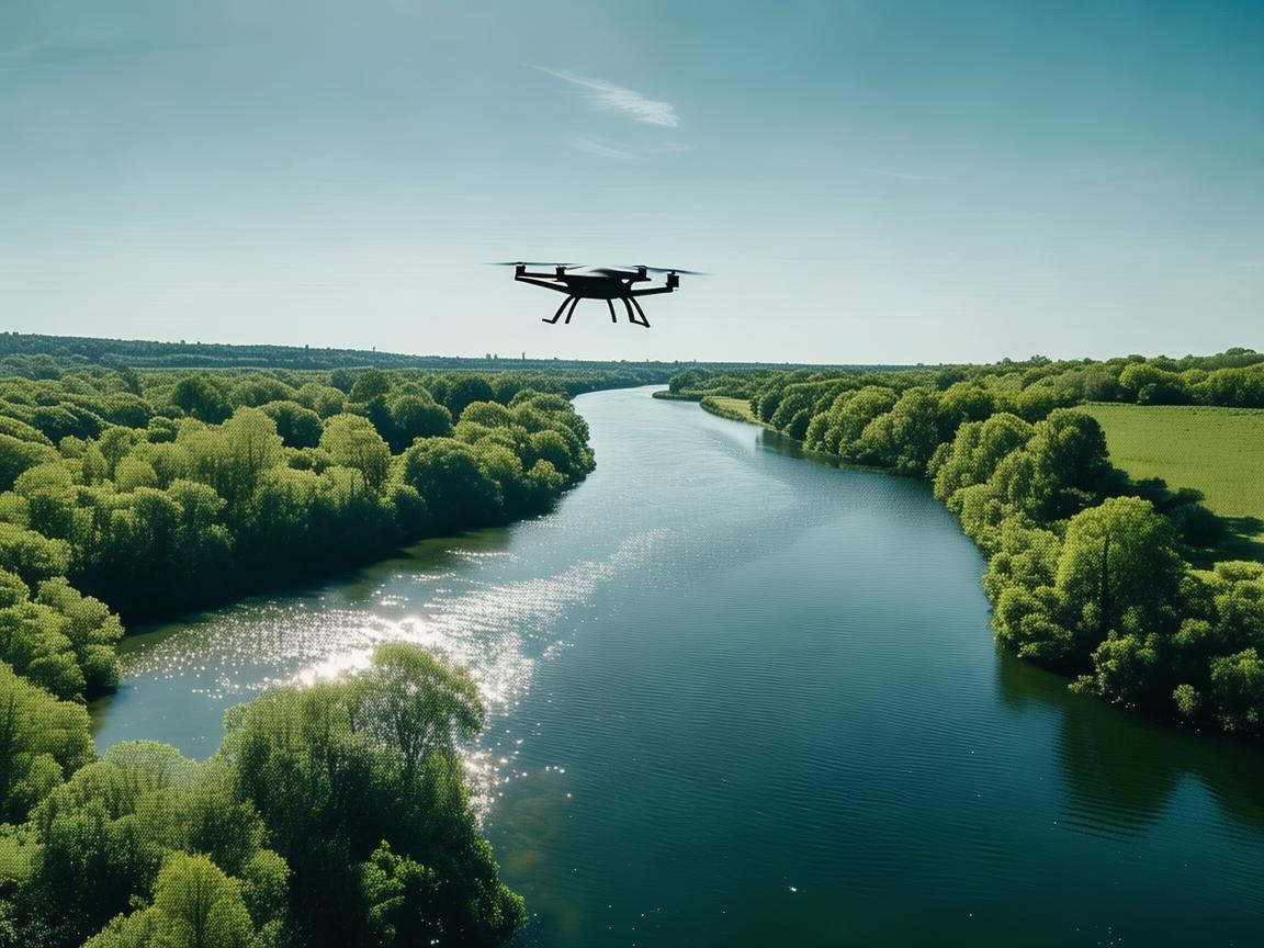 无人机智能飞控助力河流河岸监测