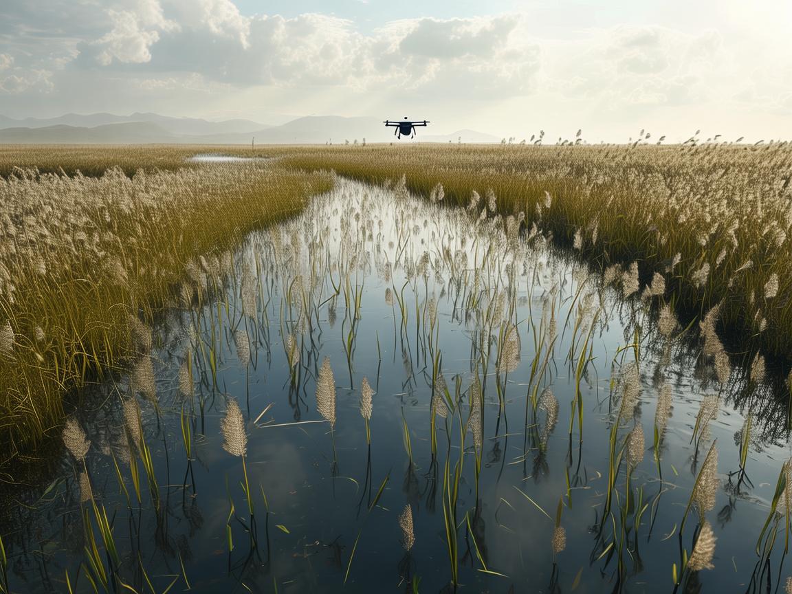 无人机智能飞控助力湿地芦苇荡探索