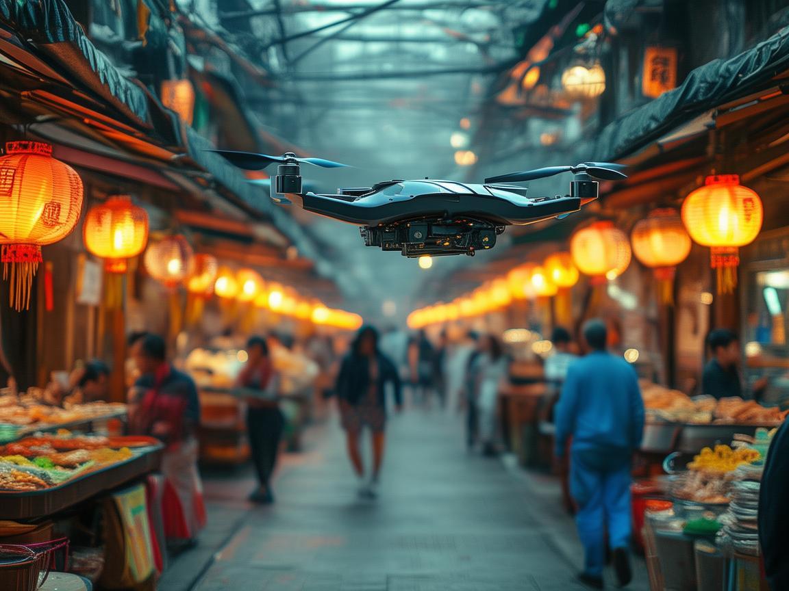 无人机智能飞控助力夜市摊位管理新变革