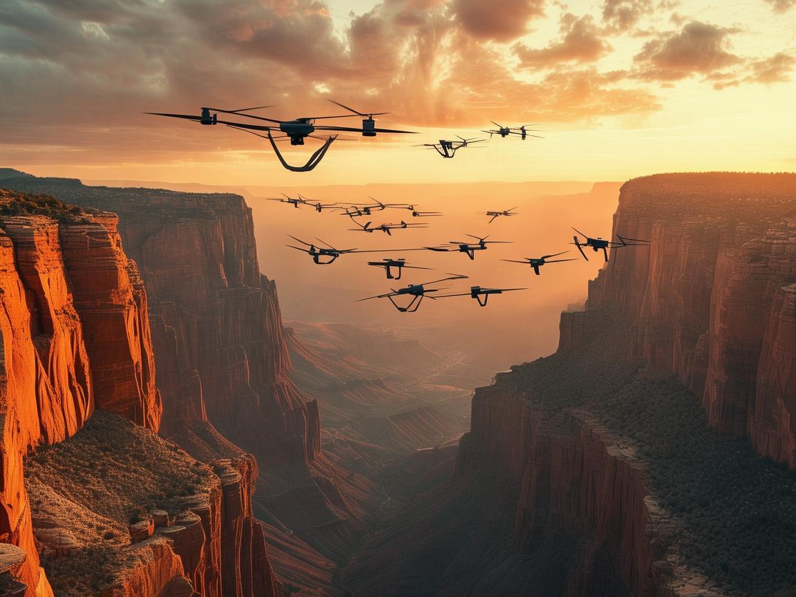 峡谷之上，无人机智能飞控的卓越之舞